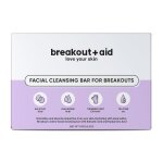 Breakout + aid - cleansing bar savon visage 100 g unisex Breakout + aid - cleansing bar savon visage 100 g unisex