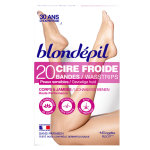 Blondepil cires froides dpilatoires cire froide haute performance corps&jambes - peaux sensibles - 20 ...
