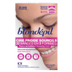 Blondepil cires froides dpilatoires cire froide haute tolerance sourcils - peaux sensibles - 32 bandes ...