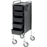 Efalock professional - chariot professionnel piccolo 84 / 5 gros rouleaux paniers et rangements 1 pieces ... Efalock professional - chariot professionnel piccolo 84 / 5 gros rouleaux paniers et rangements 1 pieces ...