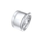 Elli - lot de 3 bagues pour dames en argent sterling 925 plaqu or, larges et troites. bagues 1 pieces ...