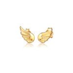 Elli - ailes ange religion symbole boucles d'oreilles enfant - (925 / 1000) argent boucles d'oreilles ...
