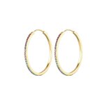 Elli - arc - en - ciel Élégant avec des cristaux boucles d'oreilles femme - (925 / 1000) argent plaqué ... Elli - arc - en - ciel Élégant avec des cristaux boucles d'oreilles femme - (925 / 1000) argent plaqué ...