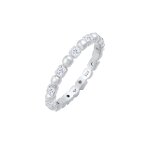 Elli - bague pour dames boule carre minimale avec zirconium en argent sterling 925 plaqu or bagues ...