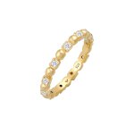 Elli - bague pour dames boule carre minimale avec zirconium en argent sterling 925 plaqu or bagues ...