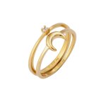 Elli - bague femmes demi - lune zirconia taille diamant blanc argent sterling 925 plaqué or astro or ... Elli - bague femmes demi - lune zirconia taille diamant blanc argent sterling 925 plaqué or astro or ...