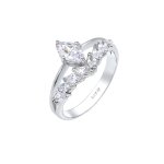 Elli premium - elli premium bague femmes tincelant d'lgance avec cristaux de zirconium en argent sterling ...