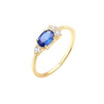 Elli premium - elli premium bague femmes fianailles avec rubis synthtique et cristaux de zirconium ...