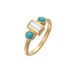 Elli premium - elli premium bague femmes fiançailles vintage étincelante avec topaze et howlite en argent ... Elli premium - elli premium bague femmes fiançailles vintage étincelante avec topaze et howlite en argent ...