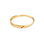 Elli premium - bangle avec pierres femmes zirconia taille diamant blanc argent sterling 925 plaqu or ...