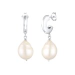 Elli - base filigrane perles de culture d'eau douce femme (925 / 1000) argent boucles d'oreilles 1 pieces ...