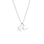 Elli - femmes étoile demi - lune pendentif astro en argent sterling 925 colliers 1 pieces female Elli - femmes étoile demi - lune pendentif astro en argent sterling 925 colliers 1 pieces female