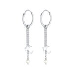 Elli - blogueuse crole de tendance astrolunaire avec des perles de culture d'eau douce en argent 925 ...