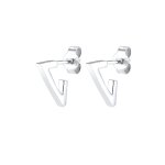 Elli - boucles doreilles basic geo croles en forme de triangle 925 / 1000 argent boucles d'oreilles ...