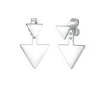 Elli - boucles d´oreilles elli ear jacket en forme de triangle geo 925 / 1000 argent boucles d'oreilles ... Elli - boucles d´oreilles elli ear jacket en forme de triangle geo 925 / 1000 argent boucles d'oreilles ...