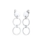 Elli - boucles d'oreilles pour femmes anneau cercle geo en argent 925 sterling 1 pieces female