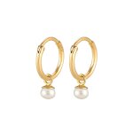 Elli premium - elli premium boucles d'oreilles femmes croles intemporel fin tendance avec perle de culture ...