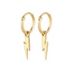 Elli premium - elli premium boucles d'oreilles femmes croles symbole foudre basique en argent sterling ...