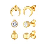 Elli - boucles d'oreilles femmes cristaux de verre lune xirius cut blanc argent sterling 925 astro 1 ... Elli - boucles d'oreilles femmes cristaux de verre lune xirius cut blanc argent sterling 925 astro 1 ...