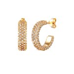 Elli - elli boucle d'oreilles femmes cristaux de verre taille xilion blanc argent sterling 925 party ...