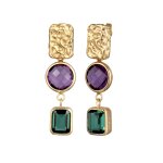 Elli premium - elli premium boucles d'oreilles femmes organic améthyste lilas quartz taille emeraude ... Elli premium - elli premium boucles d'oreilles femmes organic améthyste lilas quartz taille emeraude ...