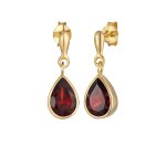 Elli premium - elli premium boucles d'oreilles femmes pendentif d'oreilles goutte lgante avec grenat ...