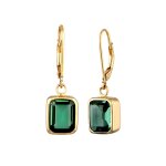 Elli premium - elli premium boucle d'oreille femmes quartz carré taille emeraude vert argent sterling ... Elli premium - elli premium boucle d'oreille femmes quartz carré taille emeraude vert argent sterling ...