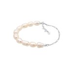 Elli premium - elli premium bracelet femmes elegant natural avec baroque perle de culture d'eau douce ...