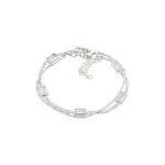 Elli - bracelet femmes rectangle chaîne armure topaze taille emeraude blanc argent sterling 925 16 cm ... Elli - bracelet femmes rectangle chaîne armure topaze taille emeraude blanc argent sterling 925 16 cm ...