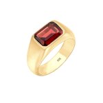 Elli premium - premium - cachet classique bague femme - plaqu or argent (925 / 1000) argent grenat bagues ...