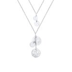 Elli premium - chaîne de couche pendentifs plaquettaires collier femme (925 / 1000) argent colliers 1 ... Elli premium - chaîne de couche pendentifs plaquettaires collier femme (925 / 1000) argent colliers 1 ...