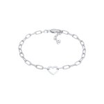 Elli - chane maille coeur pour femme tendance ovale en argent sterling 925 bracelets 1 pieces female ...