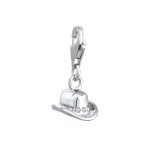 Elli - charm avec pierre femmes chapeau de cowboy cristaux de verre taille xilion blanc argent sterling ... Elli - charm avec pierre femmes chapeau de cowboy cristaux de verre taille xilion blanc argent sterling ...