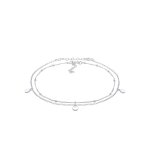 Elli - de cheville plaquette à chaîne à billes bracelet femme - (925 / 1000) argent chaînes de cheville ... Elli - de cheville plaquette à chaîne à billes bracelet femme - (925 / 1000) argent chaînes de cheville ...