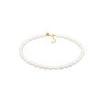 Elli premium - choker dames baroque avec perles de culture d'eau douce en argent sterling 925 colliers ...