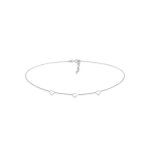 Elli - femmes choker c?ur basique tendance en argent sterling 925 colliers 1 pieces female