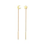 Elli - cintre pour dames - astro look de la lune et de l'toile - tendance en argent sterling 925 boucles ...