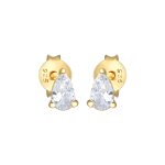 Elli - clous d'oreilles pour femmes elegant classic avec cristaux de zirconium en argent sterling 925 ...