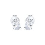 Elli - clous d'oreilles pour femmes elegant classic avec cristaux de zirconium en argent sterling 925 ...