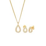 Elli - clous d'oreille pour femme pendentif en forme de goutte scintillant avec des cristaux de zirconium ... Elli - clous d'oreille pour femme pendentif en forme de goutte scintillant avec des cristaux de zirconium ...