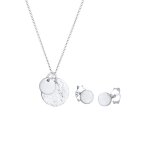 Elli - clous d'oreilles pour femmes pendentif organique classique en plaqu argent 925 sterling coffret ...