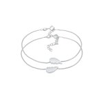 Elli - coeur de dame en demi - amiti love bond ajustable en argent sterling 925 plaqu or bracelets ...