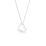 Elli - coeur pendentif amour avec des cristaux de zircone collier femme - (925 / 1000) argent colliers ... Elli - coeur pendentif amour avec des cristaux de zircone collier femme - (925 / 1000) argent colliers ...