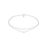 Elli - collier  chane boule en plaqu or 925 en argent sterling avec quartz rose colliers 1 pieces ...