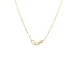 Elli - collier court avec pierre femmes pendentif coeur cristaux de verre taille xilion blanc argent ...