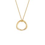 Elli - collier pour dames circulaire  la mode look geo organic en 925 / 1000 argent massif colliers ...