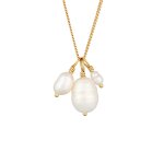 Elli premium - elli premium collier femmes baroque avec perles de culture d'eau douce en argent sterling ...