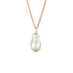 Elli - elli collier femmes coquillage noyau perles blanc argent sterling 925 plaqu or tenue de soire ...