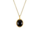 Elli premium - elli premium collier femmes solitaire pendentif ovale vintage avec onyx en argent sterling ... Elli premium - elli premium collier femmes solitaire pendentif ovale vintage avec onyx en argent sterling ...