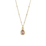 Elli - collier avec pendentif femmes chaîne à boules cristal de verre taille xilion rose argent sterling ... Elli - collier avec pendentif femmes chaîne à boules cristal de verre taille xilion rose argent sterling ...
